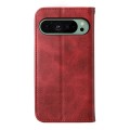 For Google Pixel 9 Cubic Grid Calf Texture Magnetic Leather Phone Case(Red)