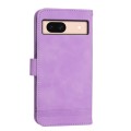 For Google Pixel 8a Dierfeng Dream Line TPU + PU Leather Phone Case(Purple)