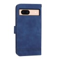 For Google Pixel 8a Dierfeng Dream Line TPU + PU Leather Phone Case(Blue)