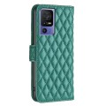 For TCL 40 SE Diamond Lattice Wallet Flip Leather Phone Case(Green)