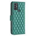For TCL 305 / 306 / 30 SE Diamond Lattice Wallet Flip Leather Phone Case(Green)