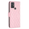 For TCL 305 / 306 / 30 SE Diamond Lattice Wallet Flip Leather Phone Case(Pink)