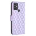 For TCL 305 / 306 / 30 SE Diamond Lattice Wallet Flip Leather Phone Case(Purple)