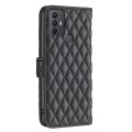 For TCL 305 / 306 / 30 SE Diamond Lattice Wallet Flip Leather Phone Case(Black)