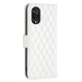 For TCL 40 NxtPaper Diamond Lattice Wallet Flip Leather Phone Case(White)