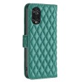 For TCL 40 NxtPaper Diamond Lattice Wallet Flip Leather Phone Case(Green)