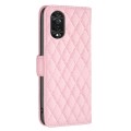 For TCL 40 NxtPaper Diamond Lattice Wallet Flip Leather Phone Case(Pink)