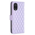 For TCL 40 NxtPaper Diamond Lattice Wallet Flip Leather Phone Case(Purple)