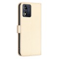 For Motorola Moto E13 4G Four-leaf Embossed Leather Phone Case(Gold)