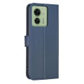 For Motorola Edge 40 5G Four-leaf Embossed Leather Phone Case(Blue)