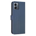 For Motorola Moto G14 4G Four-leaf Embossed Leather Phone Case(Blue)