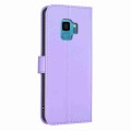 For Samsung Galaxy S9 Four-leaf Embossed Leather Phone Case(Purple)
