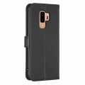 For Samsung Galaxy S9+ Four-leaf Embossed Leather Phone Case(Black)