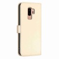 For Samsung Galaxy S9+ Four-leaf Embossed Leather Phone Case(Gold)