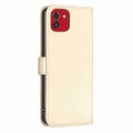 For Samsung Galaxy A03 166mm Four-leaf Embossed Leather Phone Case(Gold)