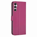 For Samsung Galaxy A05s Four-leaf Embossed Leather Phone Case(Rose Red)