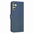 For Samsung Galaxy A24 4G Four-leaf Embossed Leather Phone Case(Blue)