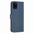 For Samsung Galaxy A31 Four-leaf Embossed Leather Phone Case(Blue)
