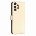 For Samsung Galaxy A32 5G Four-leaf Embossed Leather Phone Case(Gold)