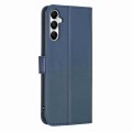 For Samsung Galaxy A35 Four-leaf Embossed Leather Phone Case(Blue)