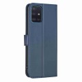 For Samsung Galaxy A51 4G Four-leaf Embossed Leather Phone Case(Blue)