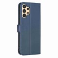For Samsung Galaxy A52 Four-leaf Embossed Leather Phone Case(Blue)