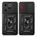 For Tecno Camon 20 Premier Sliding Camera Cover Design TPU+PC Phone Case(Red)