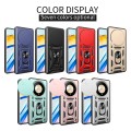 For Honor X9b Sliding Camera Cover Design TPU+PC Phone Case(Blue)