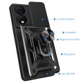 For Honor X7b Sliding Camera Cover Design TPU+PC Phone Case(Black)
