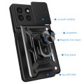 For Honor X8b Sliding Camera Cover Design TPU+PC Phone Case(Black)