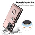 For Xiaomi Poco X5 Pro/Redmi Note 12 Pro Speed Organ Card Bag Ring Holder PU Phone Case(Pink)