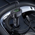 hoco NZ11 Guide PD30W Type-C + USBx2 Car Fast Charging Charger with 8 Pin cable(Black)