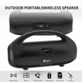 NewRixing NR2055 Wireless Portable TWS Bluetooth Speaker with Microphone(Red)