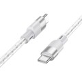 hoco X99 Crystal Junction 60W USB-C / Type-C to USB-C / Type-C Silicone Charging Data Cable, Length: