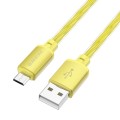 hoco BX95 Vivid 2.4A USB to Micro USB Silicone Charging Data Cable(Gold)