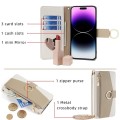 For iPhone 11 Crossbody Litchi Texture Leather Phone Case(White)