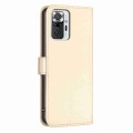 For Xiaomi Redmi Note 10 Pro Four-leaf Embossed Leather Phone Case(Gold)