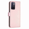 For Xiaomi Redmi Note 11 / 12S 4G Four-leaf Embossed Leather Phone Case(Pink)