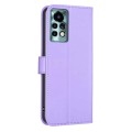 For Xiaomi Redmi Note 11 Pro Global Four-leaf Embossed Leather Phone Case(Purple)