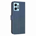 For Xiaomi Redmi Note 12 4G Global Four-leaf Embossed Leather Phone Case(Blue)