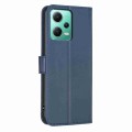 For Xiaomi Redmi Note 12 5G Global Four-leaf Embossed Leather Phone Case(Blue)