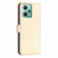 For Xiaomi Redmi Note 12 5G Global Four-leaf Embossed Leather Phone Case(Gold)