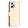 For Xiaomi Redmi Note 12 Pro+ 5G Global Four-leaf Embossed Leather Phone Case(Gold)