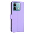 For Xiaomi Redmi Note 13 Four-leaf Embossed Leather Phone Case(Purple)