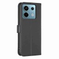 For Xiaomi Redmi Note 13 Pro 5G Four-leaf Embossed Leather Phone Case(Black)