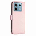 For Xiaomi Redmi Note 13 Pro 5G Four-leaf Embossed Leather Phone Case(Pink)