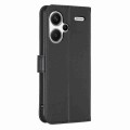 For Xiaomi Redmi Note 13 Pro+ 5G Four-leaf Embossed Leather Phone Case(Black)