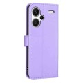 For Xiaomi Redmi Note 13 Pro+ 5G Four-leaf Embossed Leather Phone Case(Purple)