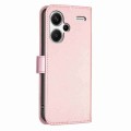 For Xiaomi Redmi Note 13 Pro+ 5G Four-leaf Embossed Leather Phone Case(Pink)