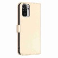 For Xiaomi Redmi Note 10 4G / 10S Four-leaf Embossed Leather Phone Case(Gold)